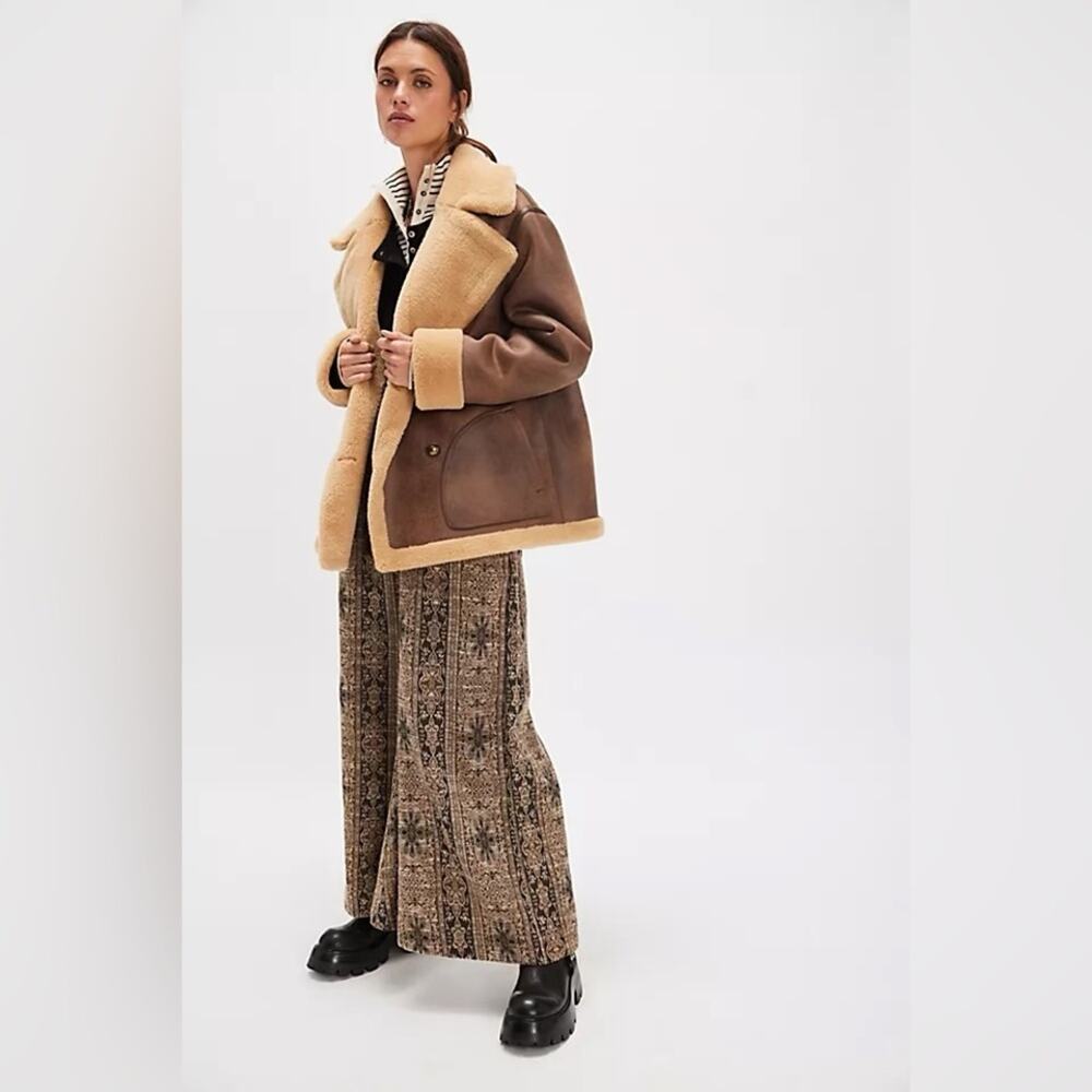 Free People Mari Reversible Coat, NWT, size M - Picture 3 of 5